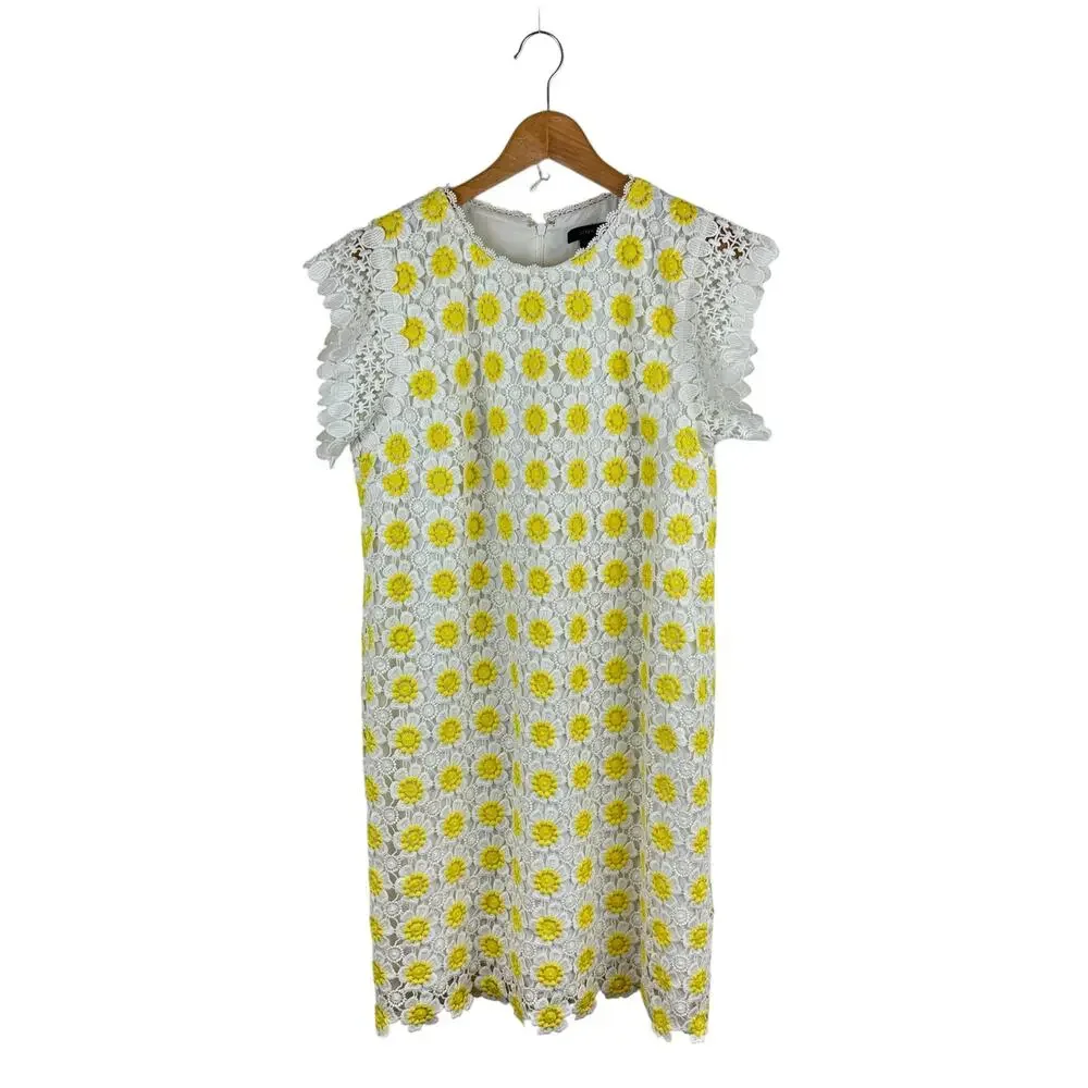 J. Crew Floral Crochet Shift Dress